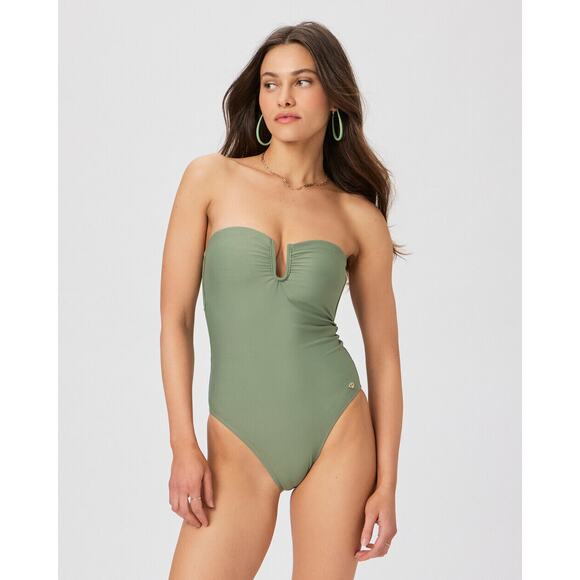 PAIGE Gianna One Piece - S - Aloe - Picture 1 of 6